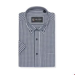 Kam S/S Classic Gingham Check Shirt